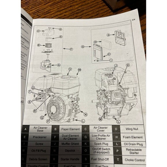 KOHLER 3000 Series SH255, SH265 Owners Manual - Picture 3 of 3
